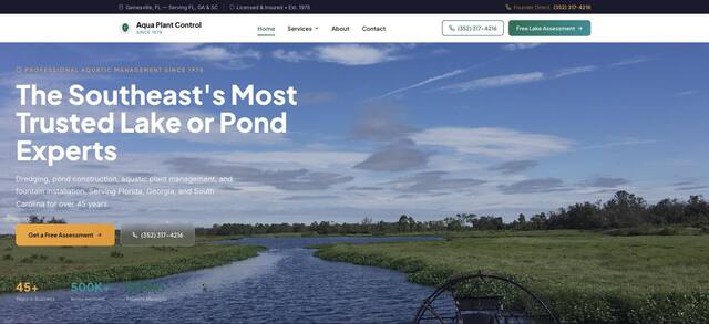 Aqua Plant Control web site